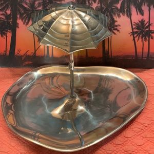 MARIPOSA RARE VTG Beach Umbrella Serving Tray. Orig. $124.00. Made in Mexico.